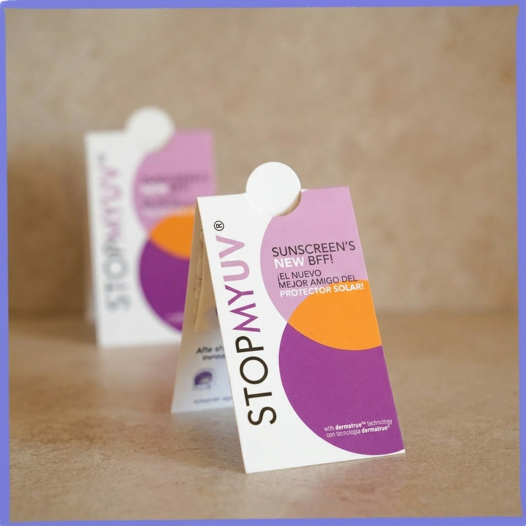 Kalya Stop My UV™ — UV Reapply Reminder Stickers (Clear→Purple)