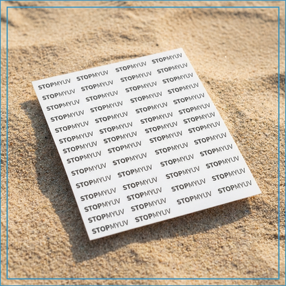 Kalya Stop My UV™ — UV Reapply Reminder Stickers (Clear→Purple)